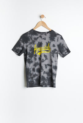 T-shirt AERO teint noué à imprimer graphique Aéropostale pour garçon