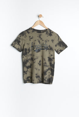 T-shirt AERO teint noué à imprimer graphique Aéropostale pour garçon
