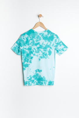 T-shirt AERO teint noué à imprimer graphique crête pour garçon