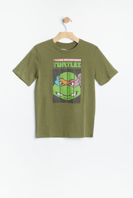 T-shirt super doux  à imprimé Teenage Mutant Ninja Turtles AÉRO pour garçons