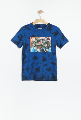 T-shirt super doux  noué-teint à imprimé My Hero Academia AÉRO pour garçons