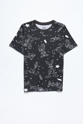 T-shirt AERO à imprimé graphique Looney Tunes Squad étoile et éclair pour garçon