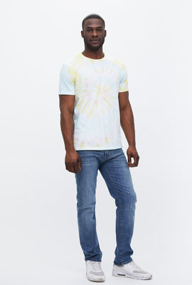 T-shirt teint noué ras du cou
