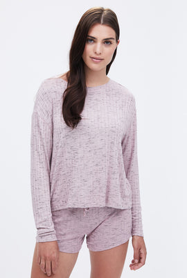 T-shirt en jersey côtelé