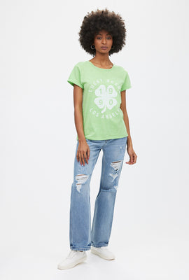 T-shirt à imprimé graphique trèfle Lucky Brand 1990