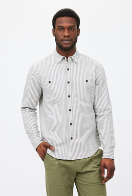 Chemise à rayures Mason Workwear boutonnée