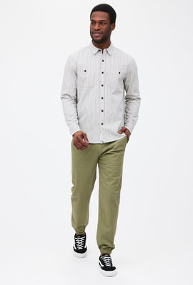Chemise à rayures Mason Workwear boutonnée