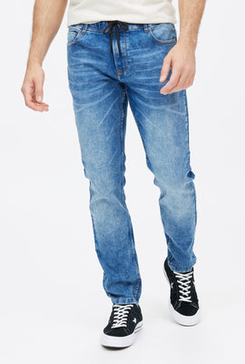 Knit Denim Jogger