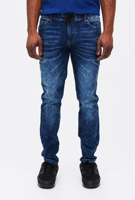 Knit Denim Jogger
