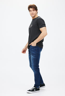 Knit Denim Jogger