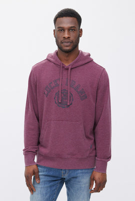 Pull à capuchon à enfiler délavé effet usé en Burnout à imprimé crête Lucky Brand