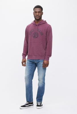Pull à capuchon à enfiler délavé effet usé en Burnout à imprimé crête Lucky Brand