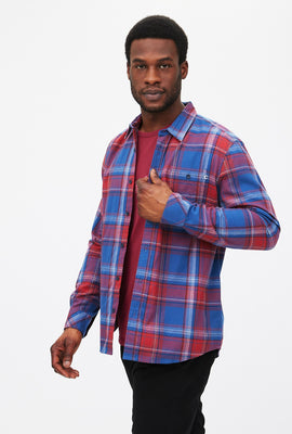 Chemise boutonnée à carreaux
