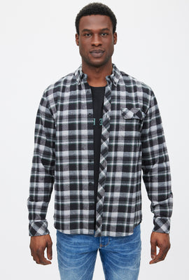 Chemise boutonnée à carreaux