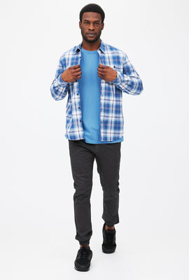 Chemise boutonnée à carreaux