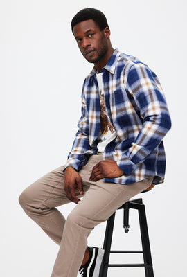 Chemise boutonnée à carreaux