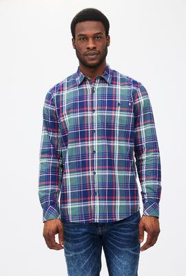 Chemise boutonnée à carreaux