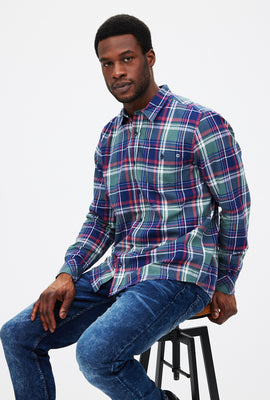 Chemise boutonnée à carreaux