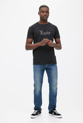T-shirt à imprimer Lucky gothique