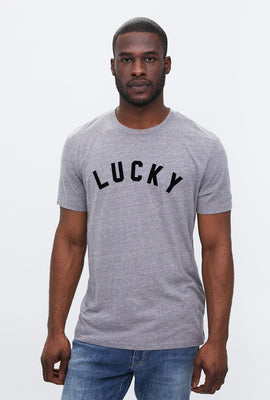 T-shirt à imprimé bloc logo Lucky