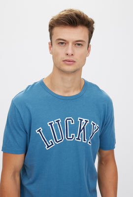 T-shirt à imprimé bloc logo Lucky