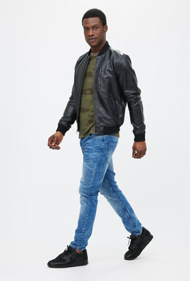 Veste aviateur en cuir