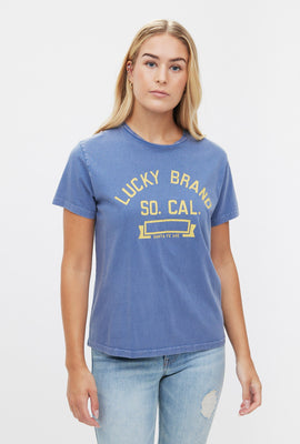T-shirt coupe garçonne à imprimé Lucky So Cal