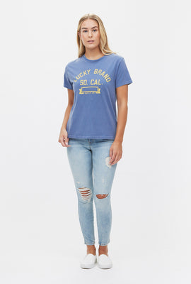 T-shirt coupe garçonne à imprimé Lucky So Cal