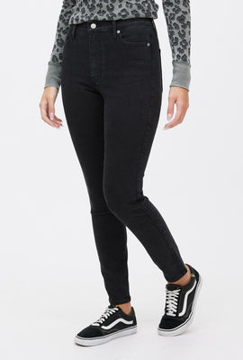 Jean Uni Fit ajusté taille haute