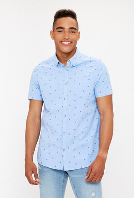 Chemise Oxford Aéropostale extensible avec motif d'ancres