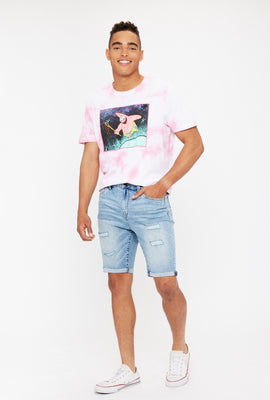 Short mince en denim à effet destruction AERO Max