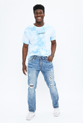 Jean mince extensible max à effet Destruction AERO