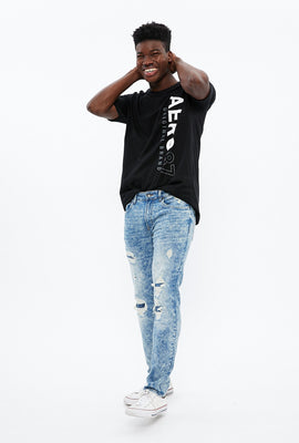 Jean ajusté détruit max extensible