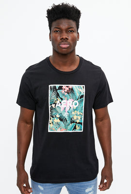 T-shirt à imprimé de logo floral AERO 87