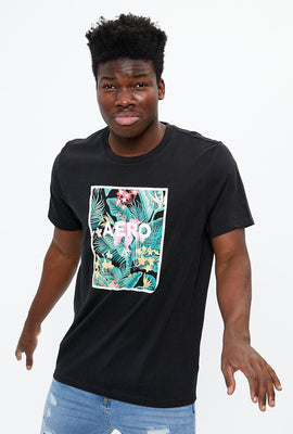 AERO 87 Floral Logo Graphic Tee