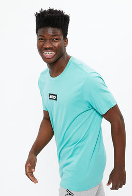 T-shirt à imprimé de logo carré AERO