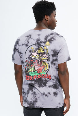 T-shirt Aéropostale noué-teint à imprimé Champignon