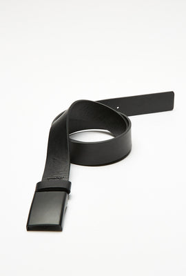 Ceinture à boucle carrée AERO en faux cuir