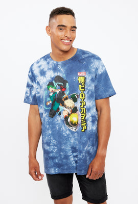 T-shirt noué-teint à imprimé My Hero Academia