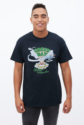 T-shirt à imprimé graphique Greenday Welcome To Paradise