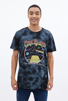T-shirt teint noué à imprimé graphique Pink Floyd Dark Side Of The Moon