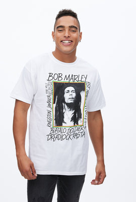 T-shirt à imprimé graphique portrait Bob Marley