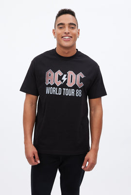 T-shirt à imprimé graphique AC/DC World Tour '88