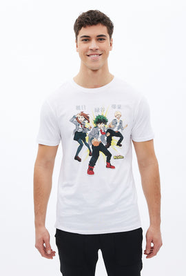T-shirt a imprimé graphique personnages My Hero Academia