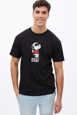 T-shirt à imprimé graphique Snoopy Peanuts Take It Easy