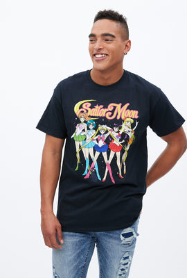 T-shirt à imprimé graphique Sailor Moon Crew