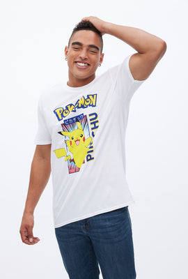 T-shirt à imprimé graphique Pokémon Pikachu