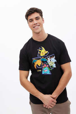 T-shirt à imprimé graphique caractères Pokémon