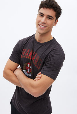 T-shirt à imprimé graphique poster crête Harvard