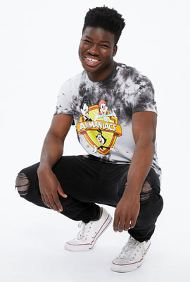 T-shirt noué-teint à imprimé Animaniacs